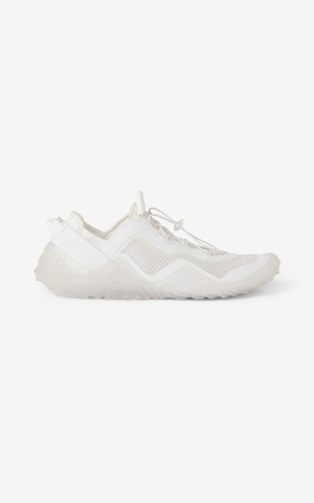 Baskets Kenzo Femme Sport Wave mesh Blanche BNZQK-2169